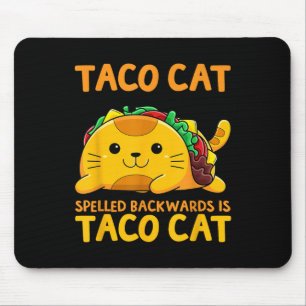 Mousepad Tacocat Espelhado Para Trás Camisa Taco Cinco De