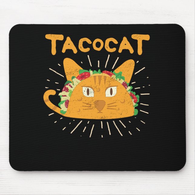 Mousepad Tacocat soletrou é para trás Taco do gato de (Frente)