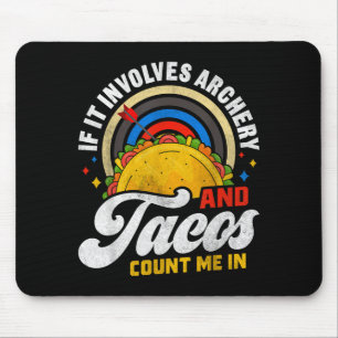 Mousepad Tacos arco-íris engraçado comida mexicana humor ta