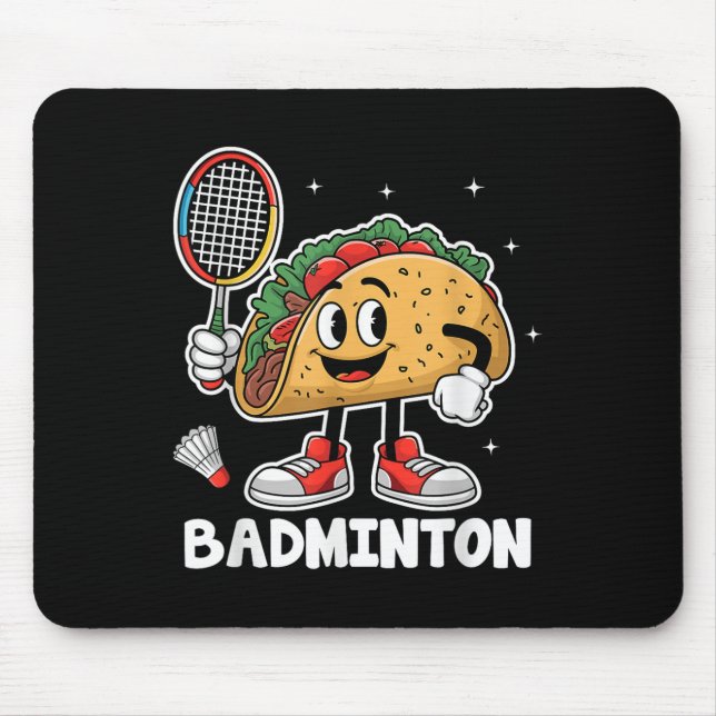 Mousepad Tacos Badminton Taco Comida Mexicana Cinco De Mayo (Frente)