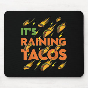 Mousepad Tacos Chovendo Engraçado Comida mexicana Humor Str