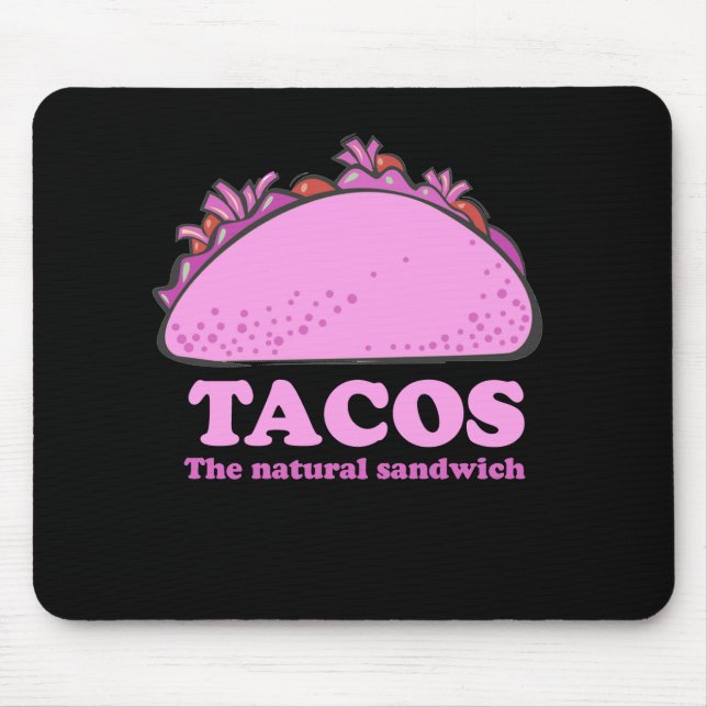 MOUSEPAD TACOS COR-DE-ROSA (Frente)
