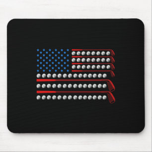 Mousepad Tacos de golfe patrióticos bandeira dos EUA tacos
