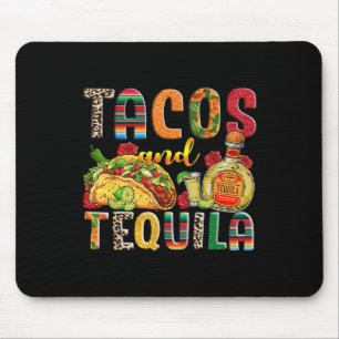 Mousepad Tacos E Tequila Bebendo Engraçado Taco Comida Mexi