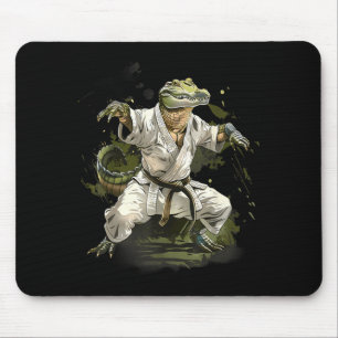 Mousepad Taekwondo Chute Boxe Crocodilo Animal Jiu-Jitsu