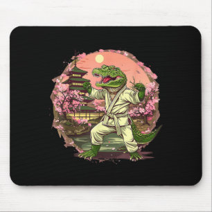 Mousepad Taekwondo Chute Boxe Crocodilo Animal Jiu-Jitsu