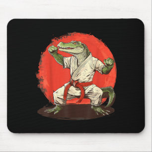 Mousepad Taekwondo Chute Boxe Crocodilo Animal Jiu-Jitsu