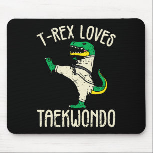 Mousepad Taekwondo E Artes Marciais T-rex I Para Garota De 