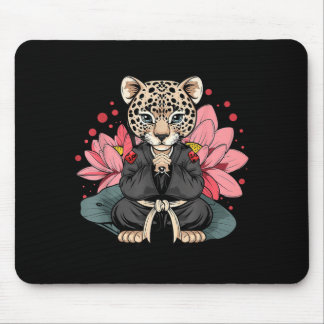 Mousepad Taekwondo Leopard Kickboxing Animall Jiu-Jitsu