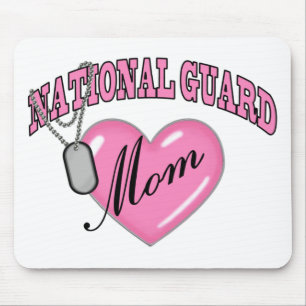 Mousepad Tag de cão do coração N da mamã da guarda naci