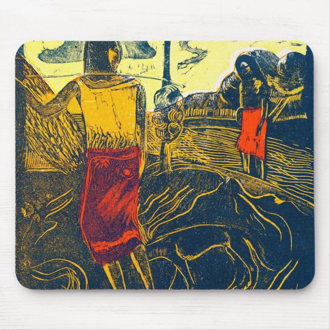 Mousepad Tahitian Women and Dog, Gauguin (Frente)
