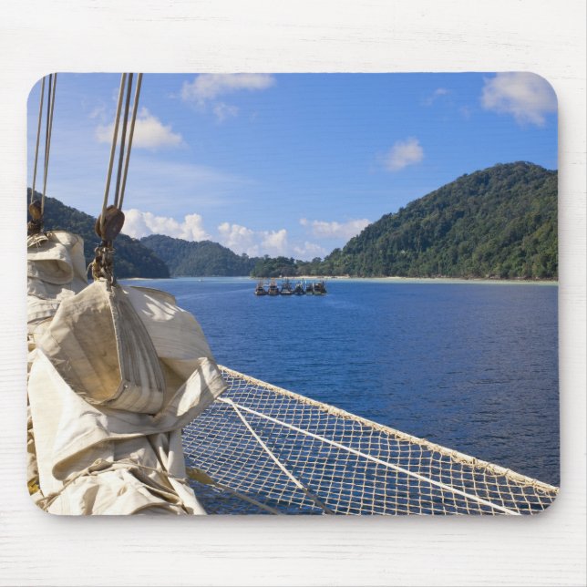 Mousepad Tailândia, Mar de Andamão. Navio clipper Star Fyer (Frente)