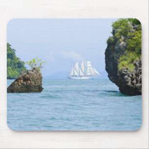 Mousepad Tailândia, Mar de Andamão. Navio clipper Star Fyer