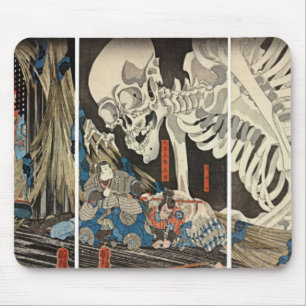 Mousepad Takiyasha a bruxa e o espectro de esqueleto