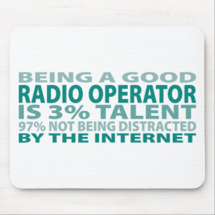 Mousepad Talento do operador de rádio 3%