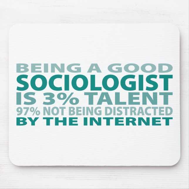 Mousepad Talento do sociólogo 3% (Frente)