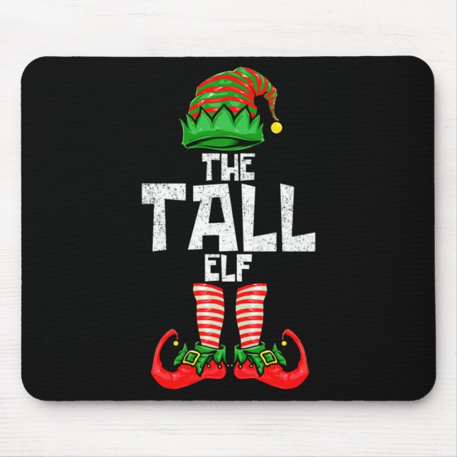 Mousepad Tall Elf Christmas Matching Family  (Frente)