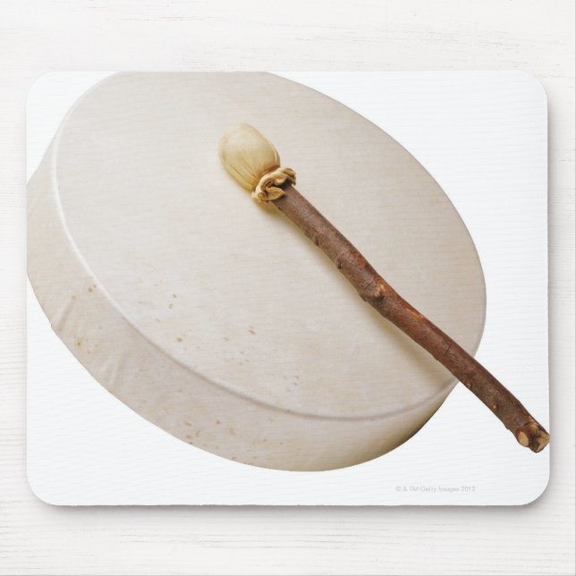 Mousepad Tambor de quadro nativo americano (Frente)