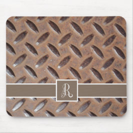 Mousepad Tampa de Esgoto Masculina Divertida, Monograma Dec