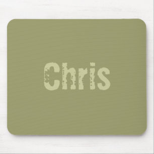 Mousepad Tampa de Mouse Chris Verde Exército