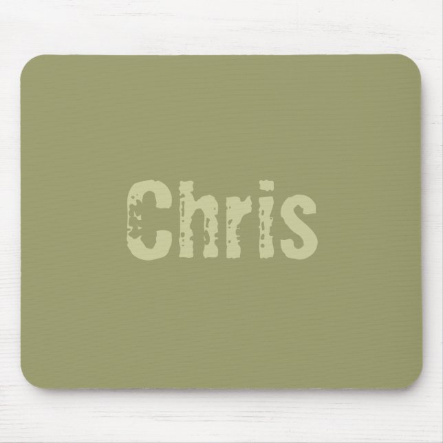 Mousepad Tampa de Mouse Chris Verde Exército (Frente)