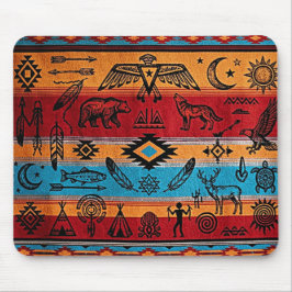 Mousepad Tampa de Mouse de Arte Tribal