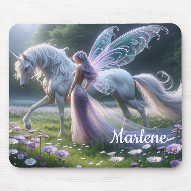 Mousepad Tampa de Mouse Fantasia de Unicórnio (Frente)