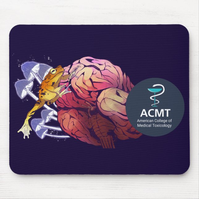 Mousepad Tampa de Mouse Psicodélica (Frente)