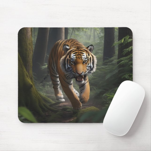 Mousepad Tampa de Mouse Vida Selvagem da Floresta Mística (Com mouse)