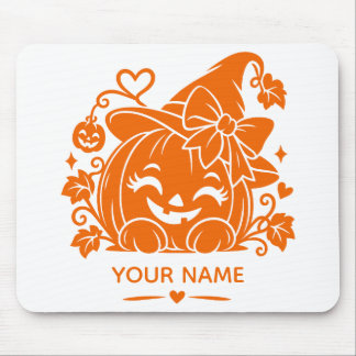 Mousepad Tampa de Rato de Abóbora de Halloween Personalizad