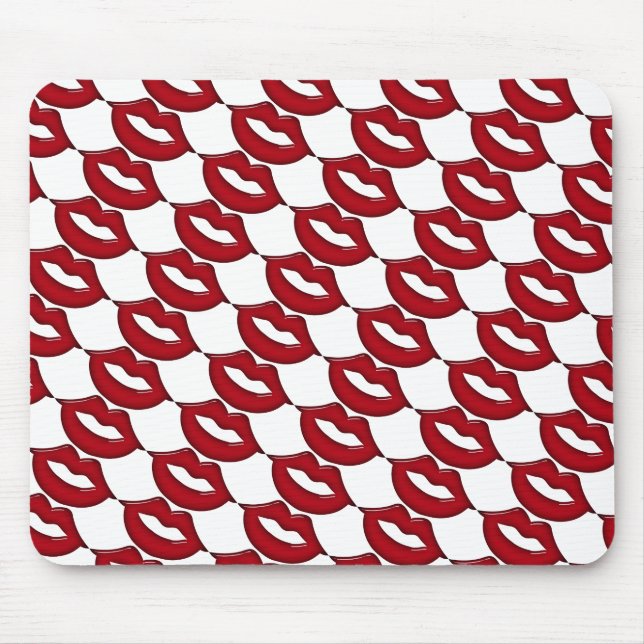 Mousepad Tampa do mouse da Viagem ao trabalho de Lábios ver (Frente)