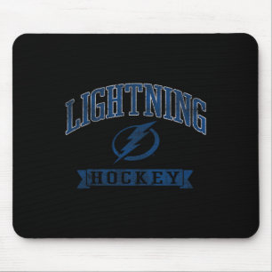 Mousepad Tampa Y Lightning Vintage Hockey Cinza Licenciado