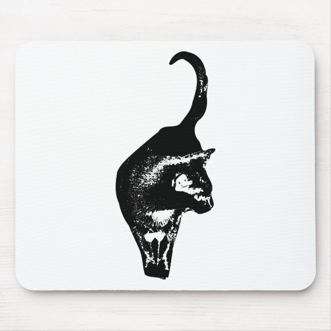 Mousepad Tampo de gato de design (Frente)