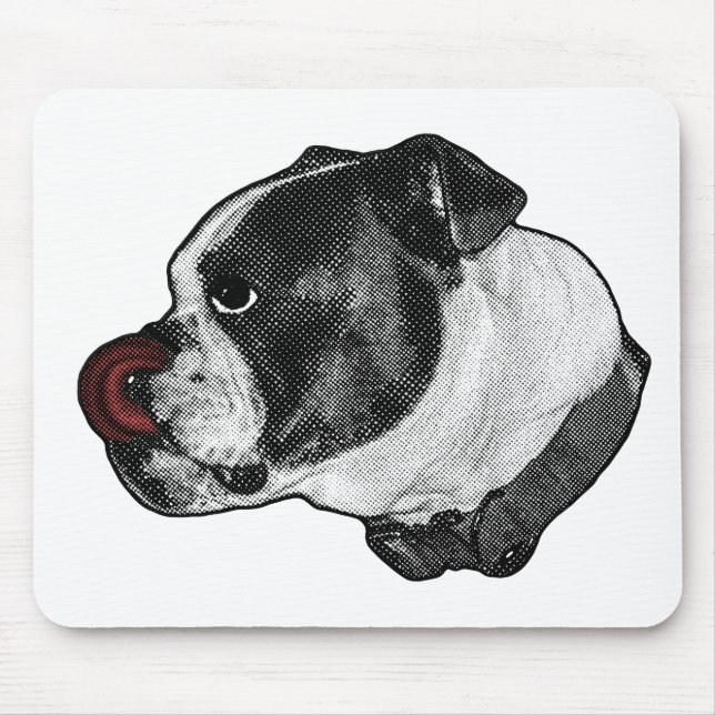 Mousepad Tampo de mesa Bulldog Ruby (Frente)