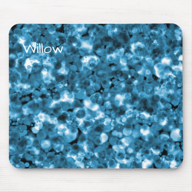 Mousepad Tampo de Mouse Abstrato Verde Azulado (Frente)