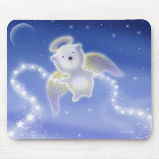 Mousepad Tampo de Mouse Anjo Ursinho Polar Fofo