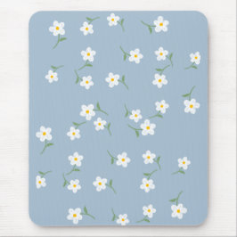 Mousepad Tampo de mouse azul empoeirado com padrão de marga
