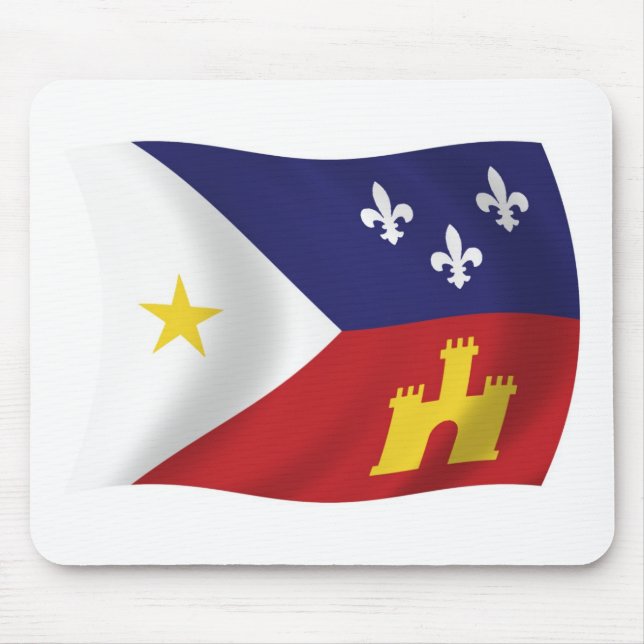 Mousepad Tampo de Mouse Bandeira da Acadiana (Frente)