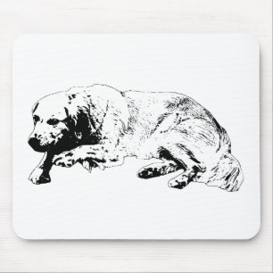 Mousepad Tampo de Mouse Cachorro da Linha Forte Eleva o Tom