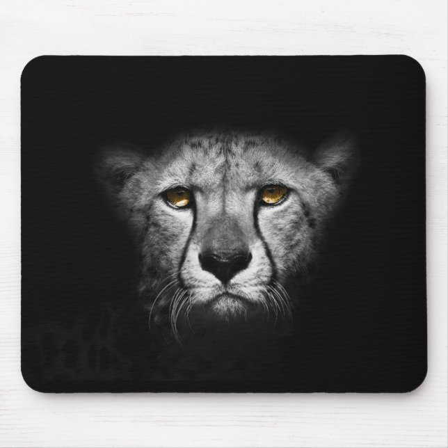 Mousepad Tampo de Mouse com Retrato de Guepardo (Frente)