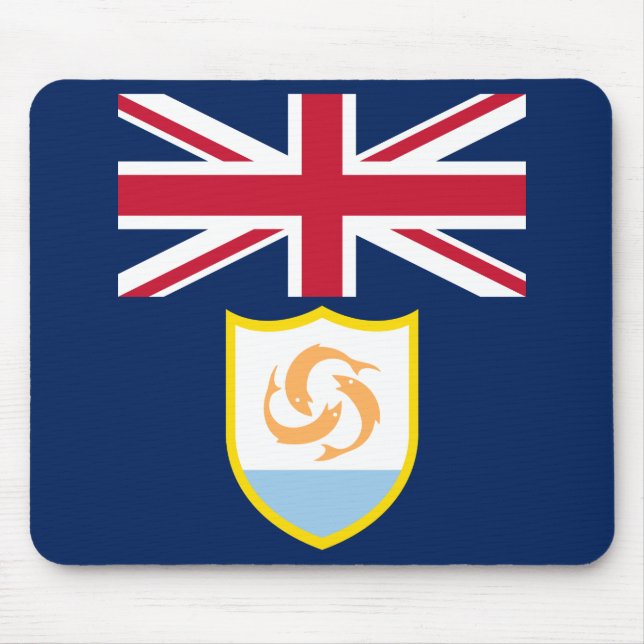 Mousepad Tampo de Mouse da Bandeira Patriótica de Anguilla (Frente)
