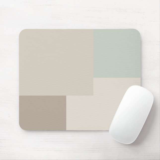 Mousepad Tampo de Mouse Estético Abstrato Moderno em Bloco  (Com mouse)