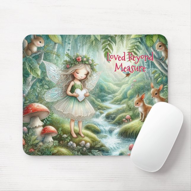 Mousepad Tampo de Mouse Fada da Floresta Encantada (Com mouse)