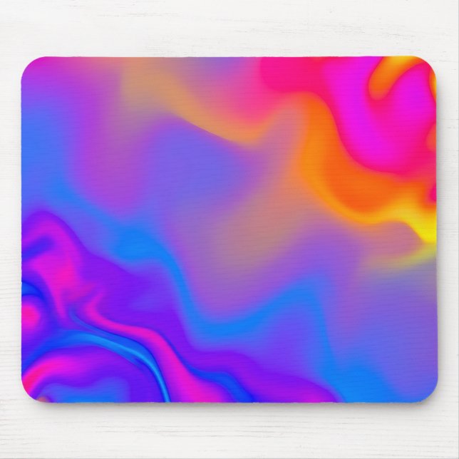 Mousepad Tampo de Mouse Fluido Psicodélico Neon (Frente)