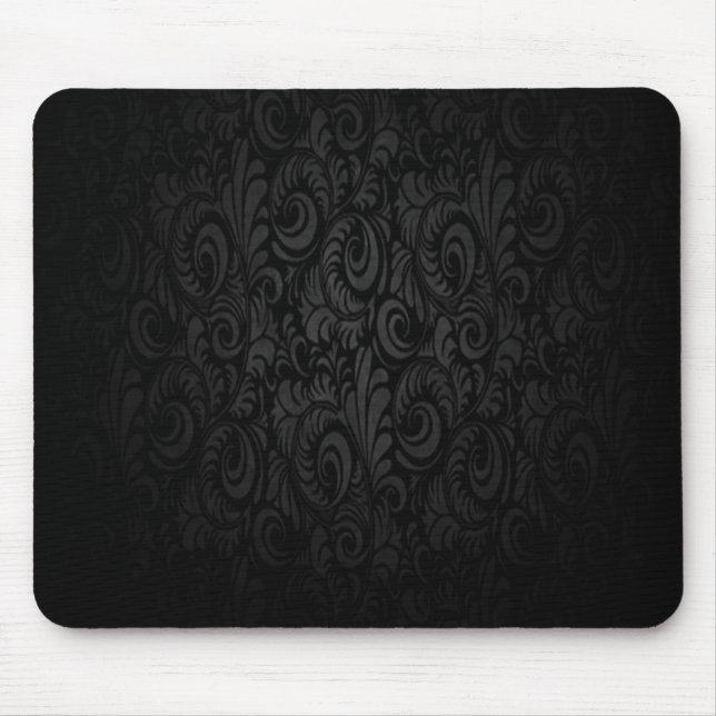 Mousepad Tampo de Mouse Gótico Preto Escuro (Frente)