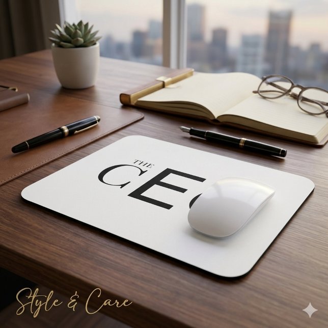 Mousepad Tampo de Mouse Gráfico para Mesa de CEO Profission (The CEO Professional Desk Graphic Mouse Pad)