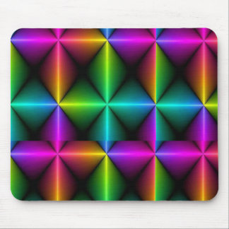 Mousepad Tampo de Mouse Ilusão Óptica Geométrica Arco-Íris