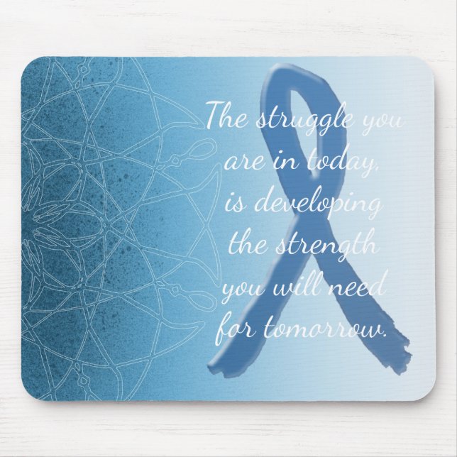 Mousepad Tampo de Mouse Inspirador Mandala Mística Azul (Frente)