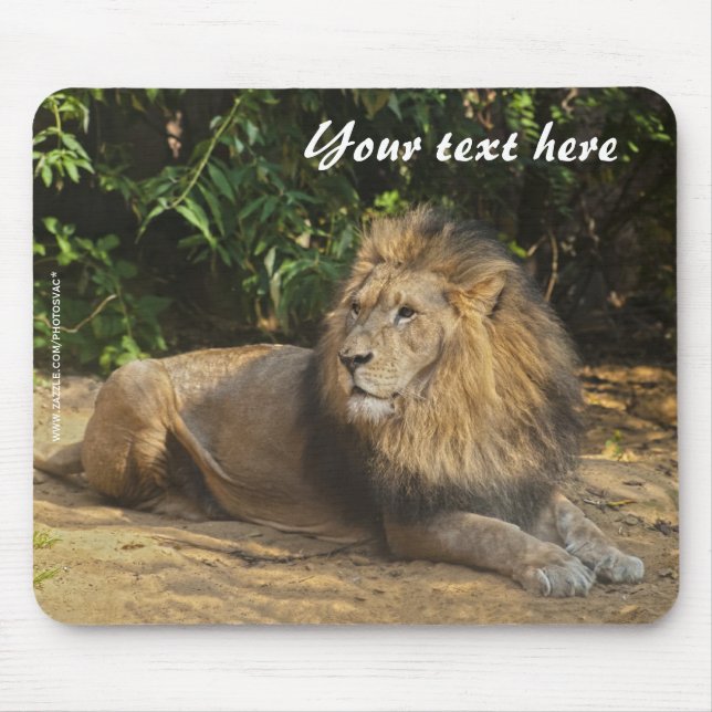 Mousepad Tampo de Mouse Leão Macho (Frente)