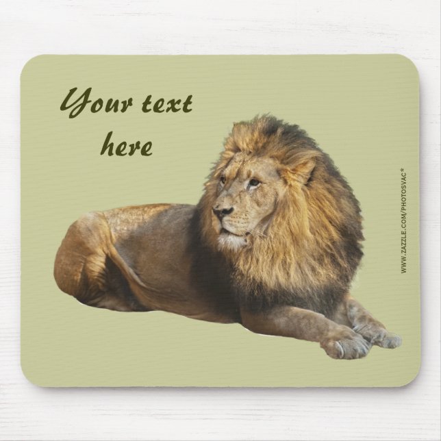 Mousepad Tampo de Mouse Leão Macho (Frente)